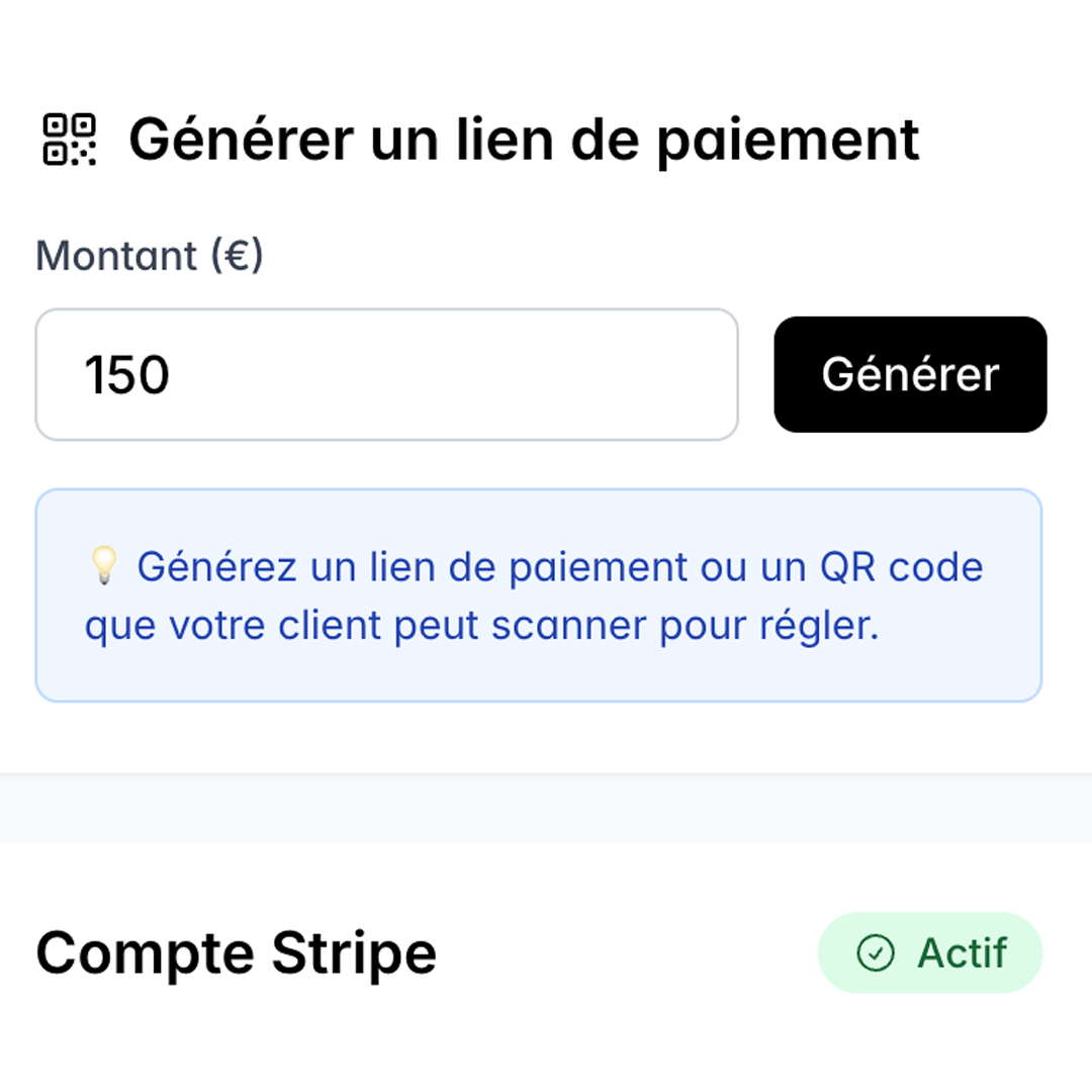 Paiements en ligne Jebooke avec Stripe